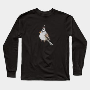 White-Crowned Sparrow Long Sleeve T-Shirt